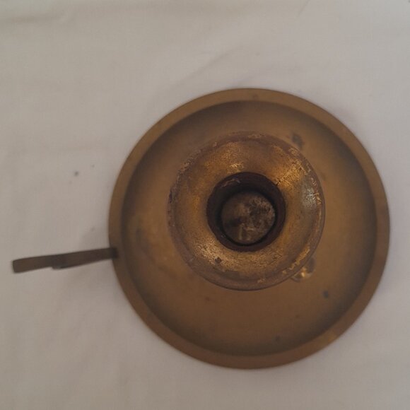 VTG Brass Chamberstick Candle Holder by "India Exotics" - Picture 4 of 6